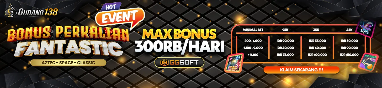 BONUS PERKALIAN FANTASTIC GG SOFT