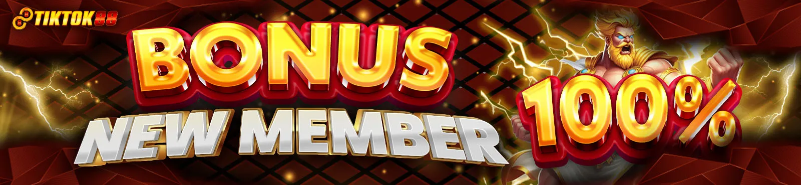 BONUS NEW MEMBER 100%