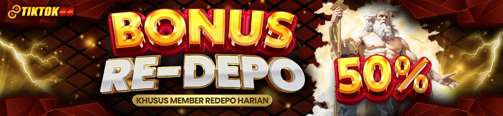 BONUS REDEPO 50%