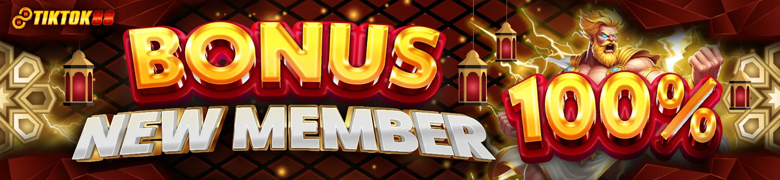 BONUS NEW MEMBER 100%